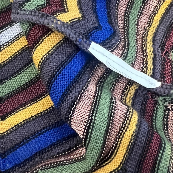M Missoni v neck knit zig zag top - Picture 4 of 6
